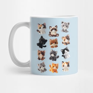 Cat plush toy collection Mug